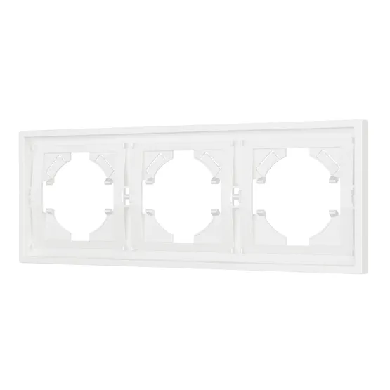 Фото #1 товара Рамка пластиковая FRM-TENDO-SFPL-3-WH (Arlight, Матовый белый)