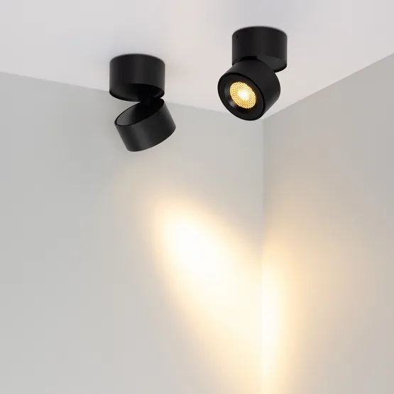 Фото #5 товара Светильник SP-POINT-SURFACE-R85-12W Warm3200-MIX (BK, 15 deg, 230V) (Arlight, IP20 Металл, 5 лет)