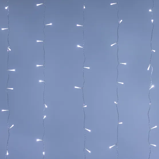 Фото #1 товара Светодиодная гирлянда ARD-CURTAIN-HOME-1500x1500-CLEAR-144LED White (230V, 6W) (Ardecoled, IP20)