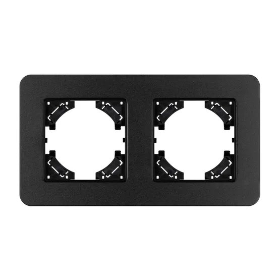 Фото #2 товара Рамка алюминиевая FRM-AKIRY-SFAL-2-BK (Arlight, -)