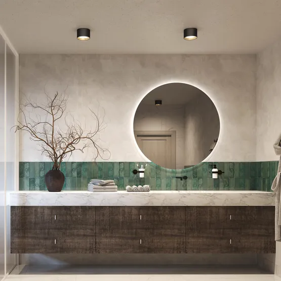 Фото #6 товара Светильник SP-BISCOTTO-R120-12W Warm3300-MIX (WH-GD, 80 deg, 230V) (Arlight, IP54 Металл, 5 лет)