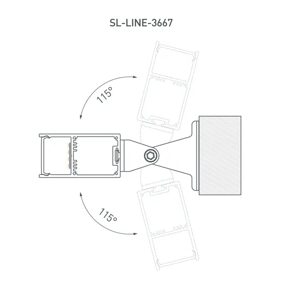 Фото #6 товара Профиль с экраном SL-LINE-3667-2500 ANOD+OPAL (Arlight, Алюминий)