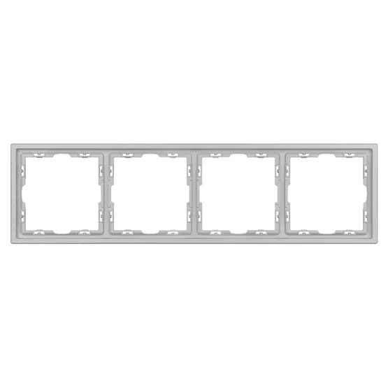 Фото #3 товара Рамка пластиковая FRM-NOBE-SFPL-4-IS (Arlight, Никель)