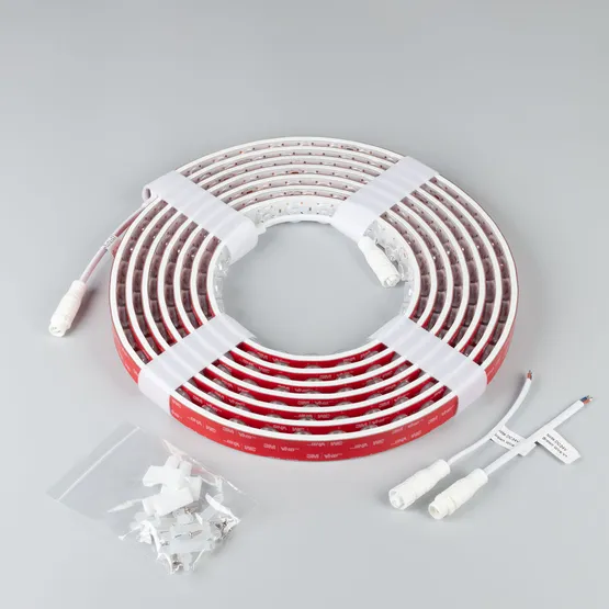 Фото #3 товара Светодиодная лента герметичная FLT-PS-A42-23mm 24V Warm3000 (21 W/m, IP67, 15deg, 5m) (Arlight, -)