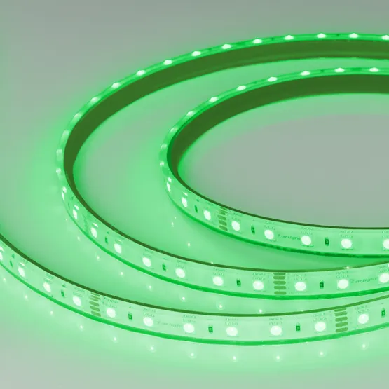 Фото #2 товара Светодиодная лента герметичная RTW-PFS-B60-13mm 24V RGB (14.4 W/m, IP68, 5060, 5m) (Arlight, 14.4 Вт/м, IP68)