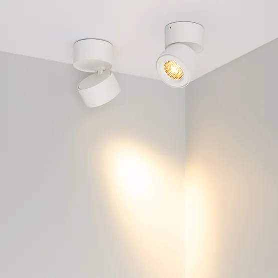 Фото #5 товара Светильник SP-POINT-SURFACE-R85-12W Warm3200-MIX (WH, 36 deg, 230V) (Arlight, IP20 Металл, 5 лет)