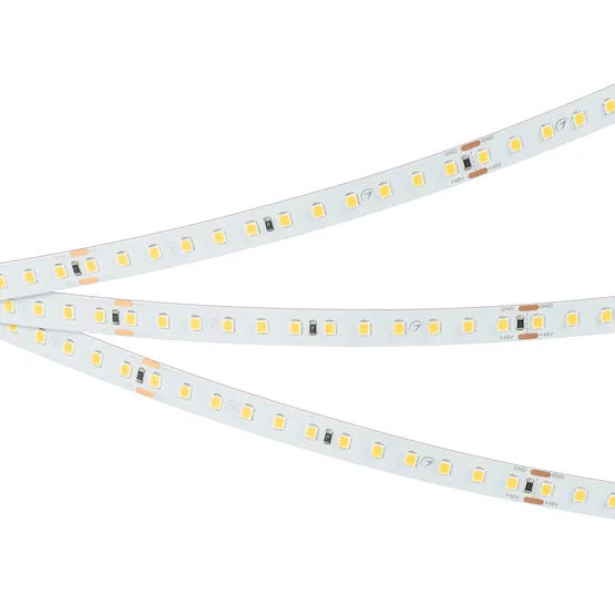 Фото #3 товара Светодиодная лента UL-A120-10mm 48V Warm3000 (10 W/m, IP20, 30m) (Arlight, Открытый)