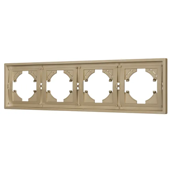 Фото #1 товара Рамка пластиковая FRM-TENDO-SFPL-4-GD (Arlight, Матовый песочный)