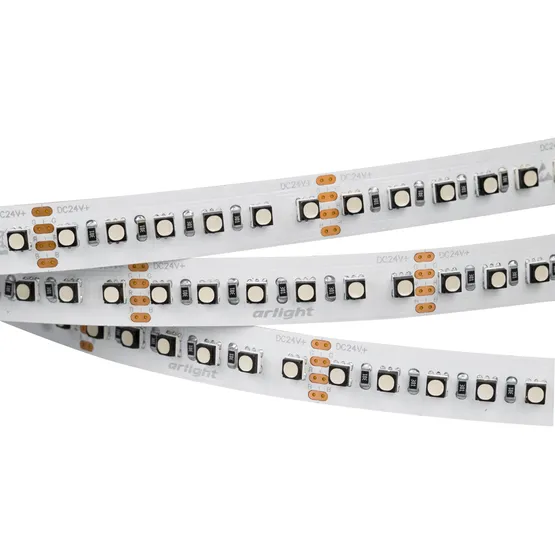 Фото #2 товара Светодиодная лента MINI-F120-12mm 24V RGB (22.4 W/m, IP20, 3535, 5m) (Arlight, Открытый)