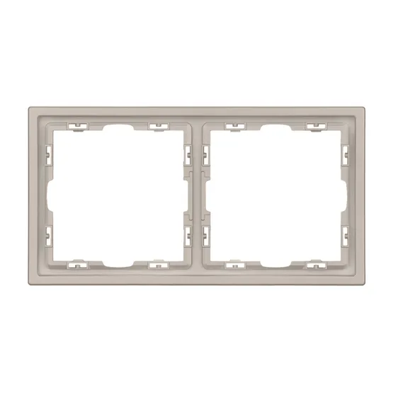 Фото #2 товара Рамка пластиковая FRM-NOBE-SFPL-2-CA (Arlight, Кашемир)