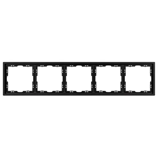 Фото #2 товара Рамка пластиковая FRM-NOBE-SFPL-5-BK (Arlight, Черный оникс)