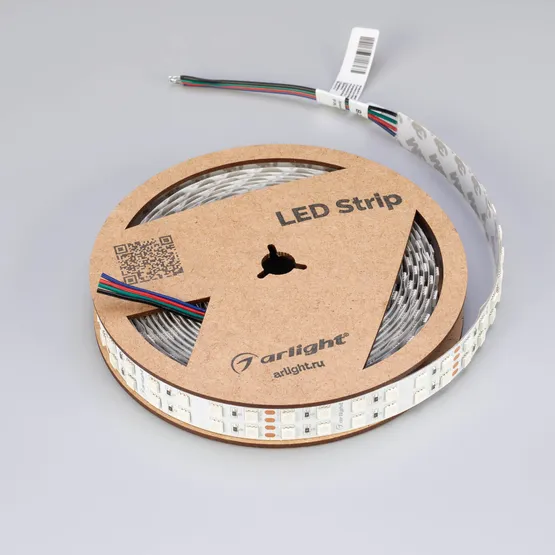 Фото #4 товара Светодиодная лента RT-B144-19mm 24V RGB (34.4 W/m, IP20, 5060, 5m) (Arlight, Открытый)