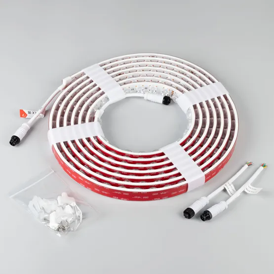 Фото #5 товара Светодиодная лента герметичная FLT-PS-S42-23mm 24V RGB (21 W/m, IP67, 15deg, 5m) (Arlight, -)