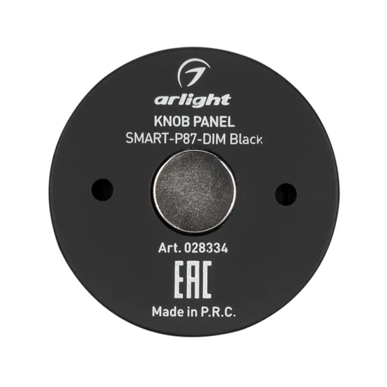 Фото #3 товара Панель Knob SMART-P87-DIM Black (3V, 1 зона, 2.4G) (Arlight, IP20 Пластик, 5 лет)