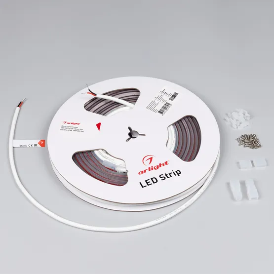 Фото #2 товара Светодиодная лента герметичная CSP-PFS-X320-10mm 24V Warm2400 (10 W/m, IP68, TWP100, 5m) (Arlight, -)