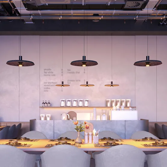 Фото #6 товара Светильник SP-KOTARO-R450-12W Warm3000 (BG-BG, 36 deg, 230V, TRIAC) (Arlight, IP20)