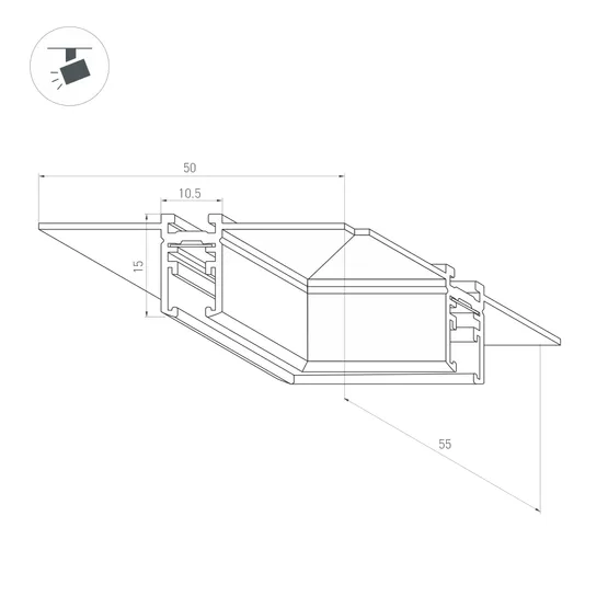 Фото #2 товара Коннектор угловой MAG-MICROCOSM-CON-FDW-L90 (BK) (Arlight, IP20 Металл, 3 года)