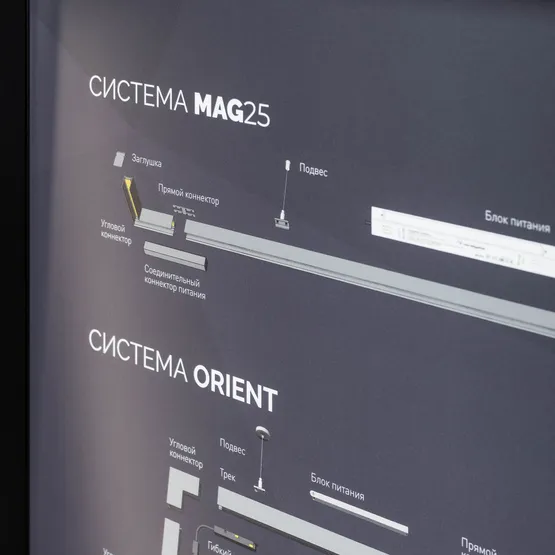 Фото #4 товара Стенд Магнитные системы ARLIGHT-E40-1760х600mm (DB 3мм, пленка, подсветка) (Arlight, -)