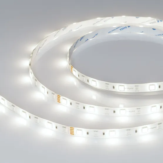 Фото #2 товара Светодиодная лента RTW-SE-B60-10mm 24V RGBW-White (14.4 W/m, IP65, 5060, 5m) (Arlight, Открытый)