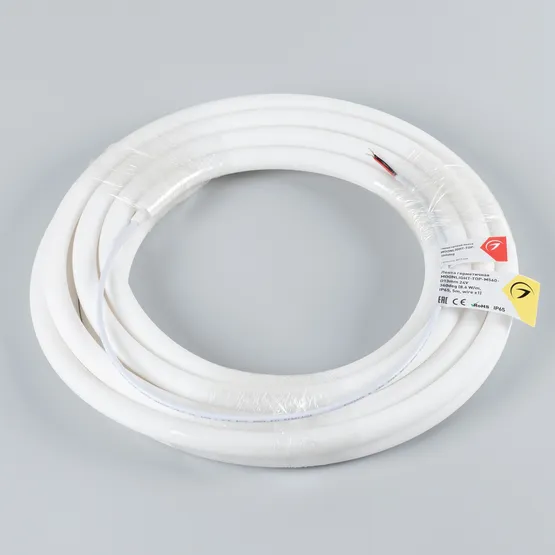 Фото #3 товара Светодиодная лента герметичная MOONLIGHT-TOP-M560-D13mm 24V Warm3000 360deg (8.6 W/m, IP65, 5m, wire x1) (Arlight, Вывод прямой, 3 года)