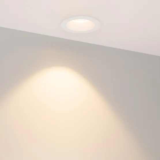 Фото #4 товара Светильник MS-ATOLL-BUILT-R86-10W Warm3000 (WH, 60 deg, 230V) (Arlight, IP54 Металл, 5 лет)