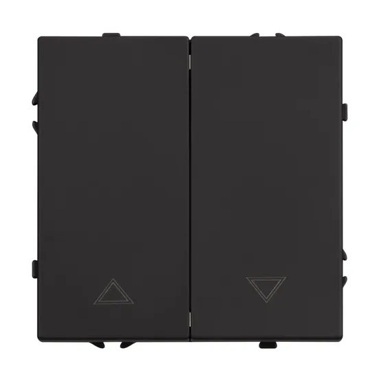 Фото #3 товара Механизм выключателя управления шторами SWT-NOBE-MKR2-SFPL-BK (230V, 10A) (Arlight, Черный оникс)