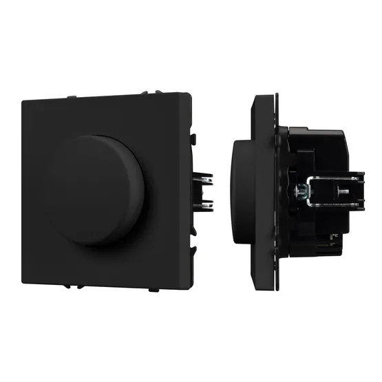 Фото #1 товара Механизм светорегулятора SWT-NOBE-DLR-SFPL-BK (250V, 300W) (Arlight, Черный оникс)