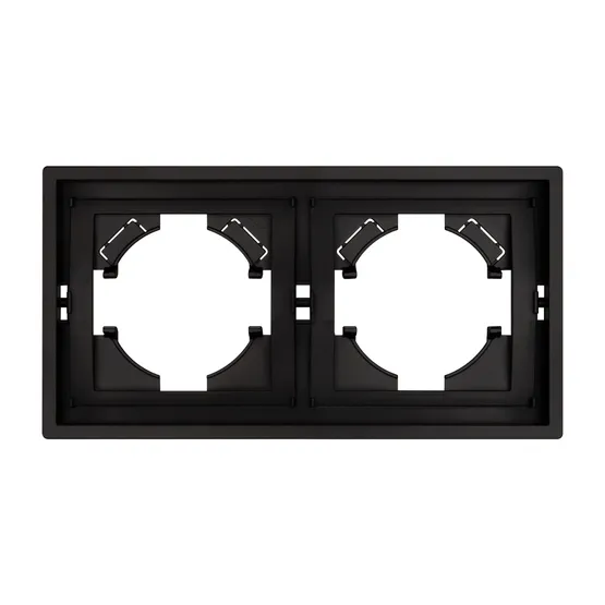 Фото #3 товара Рамка пластиковая FRM-TENDO-PL-2-BK (Arlight, Черный)