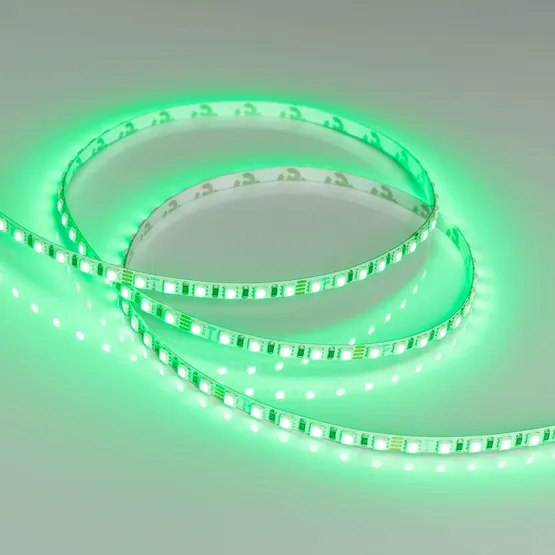 Фото #3 товара Светодиодная лента RT-G120-5mm 24V RGB (7.5 W/m, IP20, 3838, 5m) (Arlight, узкая)