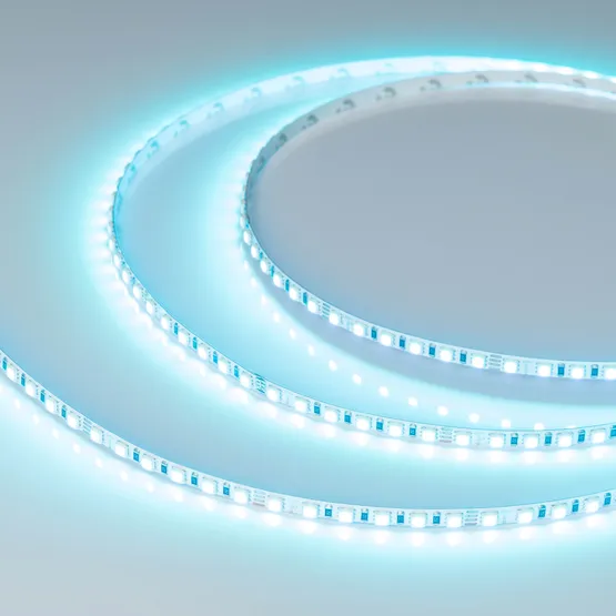 Фото #4 товара Светодиодная лента RT-G120-5mm 24V RGB (7.5 W/m, IP20, 3838, 5m) (Arlight, узкая)