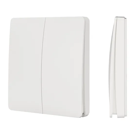 Фото #1 товара INTELLIGENT ARLIGHT Кнопочная панель KINETIC-801-22-2G-WP-SUF White (No battery, IP67, 433Mhz) (IARL, IP67 Пластик, 3 года)