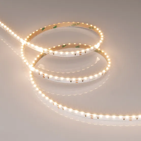 Фото #2 товара Светодиодная лента RS-S120-8mm 24V Warm3000 (9.6 W/m, IP20, 3014, 5m) (Arlight, боковое свечение)