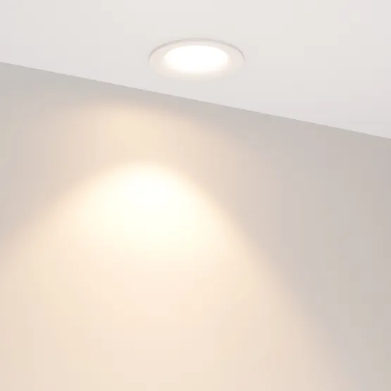 Фото #2 товара Светильник MS-FOGGY-BUILT-R86-10W Warm3000 (WH, 60 deg, 230V) (Arlight, IP54 Металл, 5 лет)