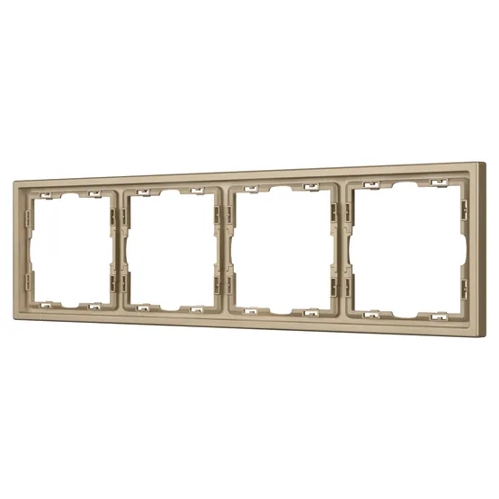 Фото #1 товара Рамка пластиковая FRM-NOBE-SFPL-4-GD (Arlight, Золотой песок)