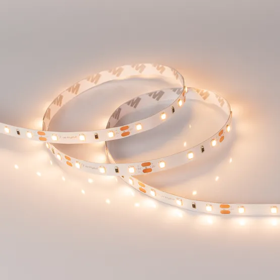 Фото #3 товара Светодиодная лента RT-A60-8mm 12V Warm3000 CRI98 (7.2 W/m, IP20, 2835, 5m) (Arlight, Открытый)