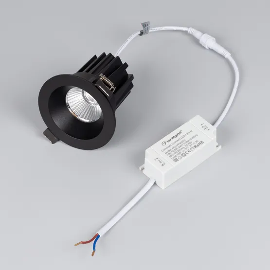 Фото #4 товара Светильник MS-ATOLL-BUILT-R86-10W Day4000 (BK, 36 deg, 230V) (Arlight, IP54 Металл, 5 лет)