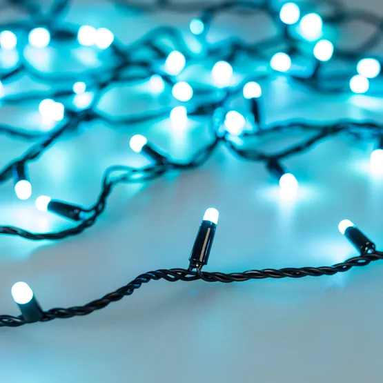 Фото #9 товара Светодиодная гирлянда ARD-STRING-CLASSIC-20000-BLACK-200LED-MILK-SYNC RGB (230V, 13W) (Ardecoled, IP65)