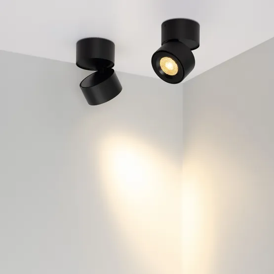 Фото #4 товара Светильник SP-POINT-SURFACE-R85-12W Warm3200-MIX (BK, 36 deg, 230V) (Arlight, IP20 Металл, 5 лет)