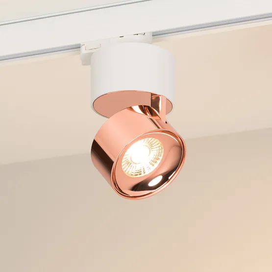 Фото #1 товара Светильник SP-PLURIO-TRACK-4TR-R77-9W Warm3000 (WH-COP, 36 deg, 230V) (Arlight, IP20 Металл, 3 года)