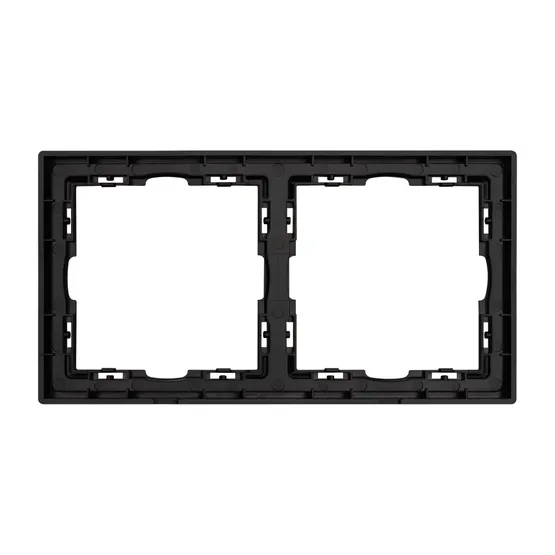 Фото #3 товара Рамка пластиковая FRM-NOBE-SFPL-2-BK (Arlight, Черный оникс)