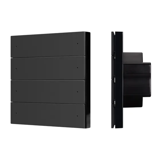Фото #1 товара INTELLIGENT ARLIGHT Кнопочная панель SMART-ZB-801-22-1G-8SC-MULTI-IN Black (230V) (IARL, IP20 Пластик, 5 лет)