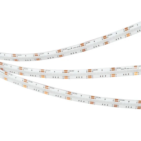 Фото #5 товара Светодиодная лента герметичная COB-SE-X840-10mm 24V RGB (16 W/m, IP65, CSP, 5m) (Arlight, -)