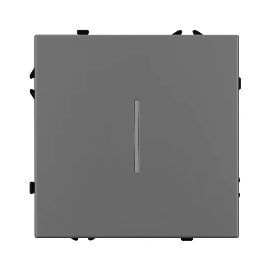 Фото #2 товара Механизм выключателя одноклавишный непроходной LED SWT-NOBE-MK01-SFPL-L-GR (230V, 10A) (Arlight, Серый базальт)