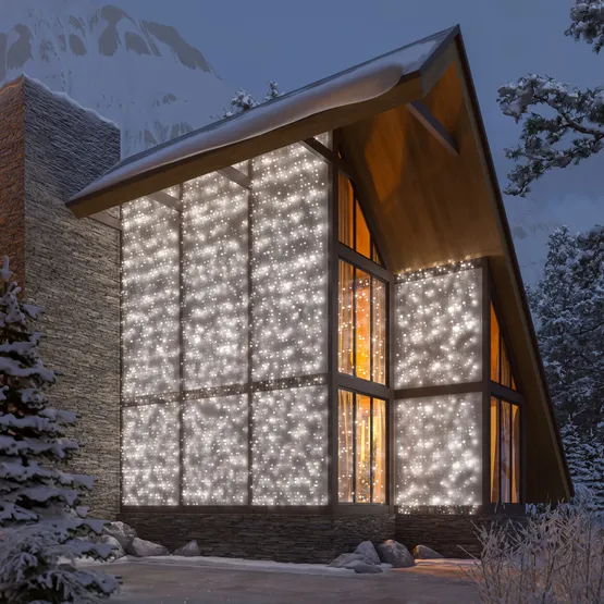 Фото #5 товара Светодиодная гирлянда ARD-CURTAIN-CLASSIC-2000x3000-CLEAR-760LED White (230V, 60W) (Ardecoled, IP65)