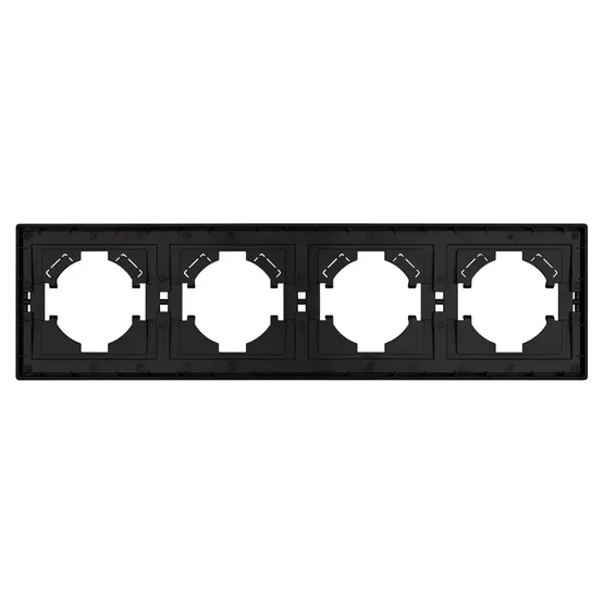 Фото #3 товара Рамка пластиковая FRM-TENDO-PL-4-BK (Arlight, Черный)