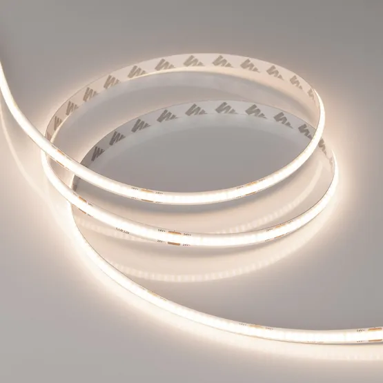 Фото #2 товара Светодиодная лента COB-X320-8mm 24V Warm3500 (8 W/m, IP20, 5m) (Arlight, -)