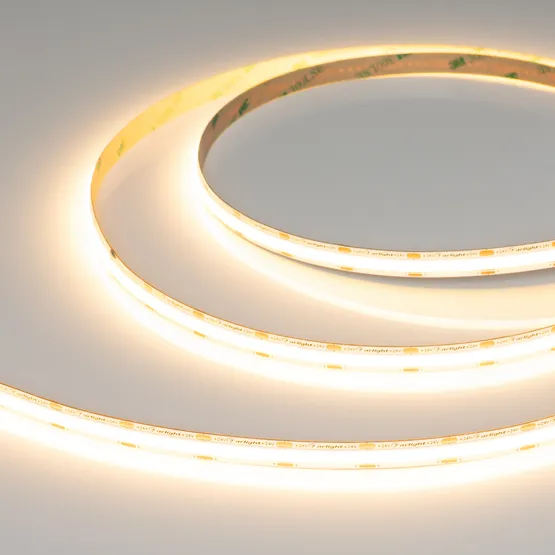 Фото #3 товара Светодиодная лента COB-X560-10mm 24V Warm2700 (5-15 W/m, IP20, 5m) (Arlight, -)