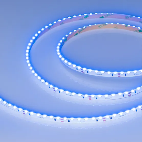 Фото #3 товара Светодиодная лента RS-S120-8mm 24V Blue (9.6 W/m, IP20, 3014, 5m) (Arlight, боковое свечение)