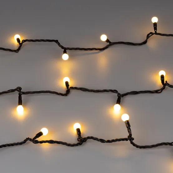 Фото #3 товара Светодиодная гирлянда ARD-BALL-CLASSIC-D13-5000-BLACK-50LED WARM (230V, 3.5W) (Ardecoled, IP65)