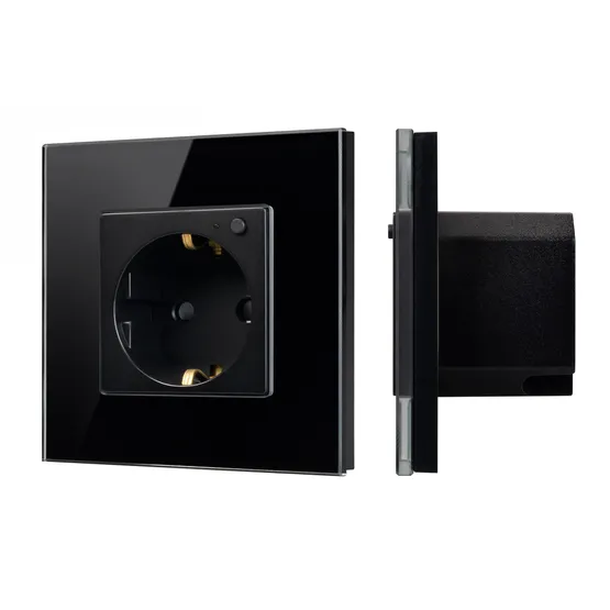 Фото #1 товара Розетка электрическая с Zigbee управлением SCT-OMALI-EUZB1-PL-BK (240V, 16A, Zigbee) (Arlight, -)